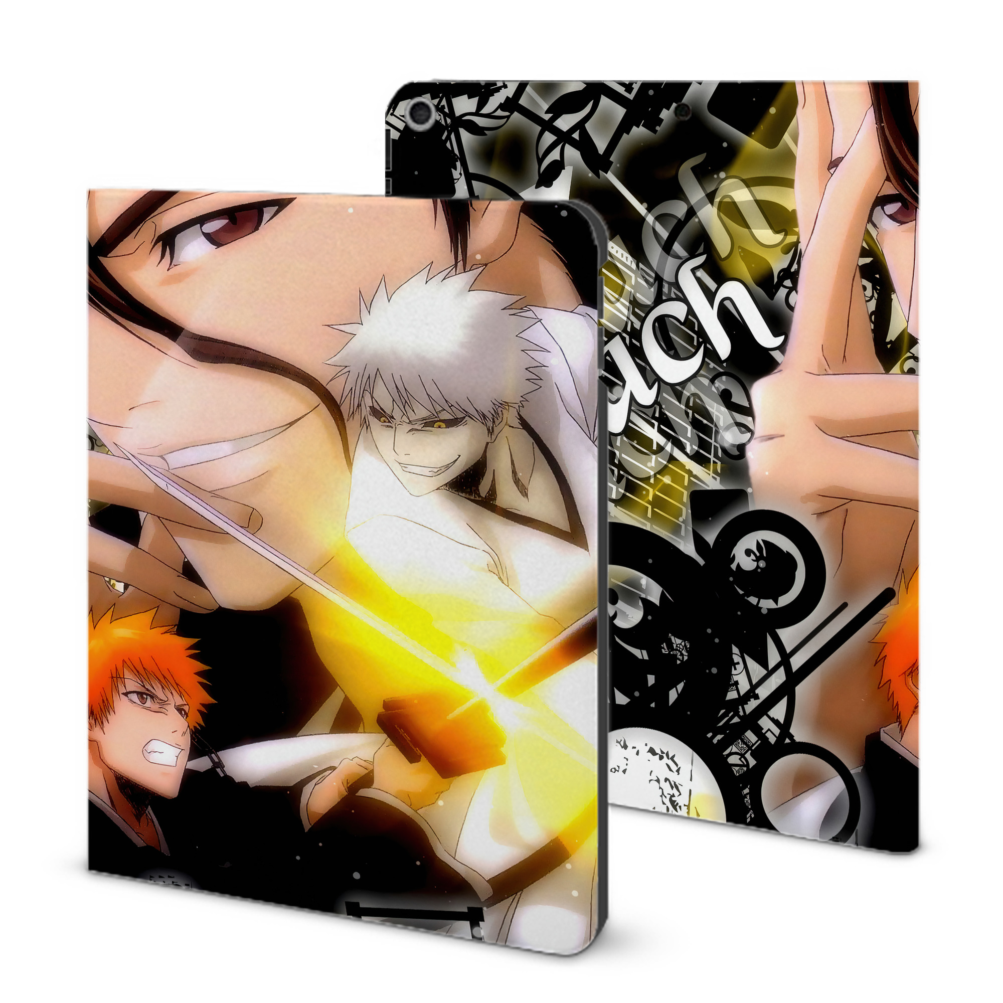 （画像用） ブリーチ BLEACH IPad ケース ブック型 PUレザー TPU 耐衝撃 軽量 薄型 ペン収納なし 全面保護 IPad 各モデル対応